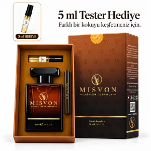 MİSVON amber şişe ve kutusu ile 5 ml tester hediyesi